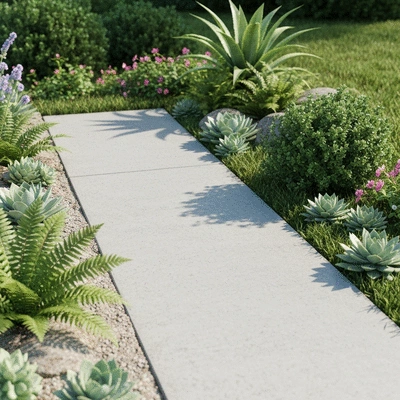 Eco-friendly concrete footpath option