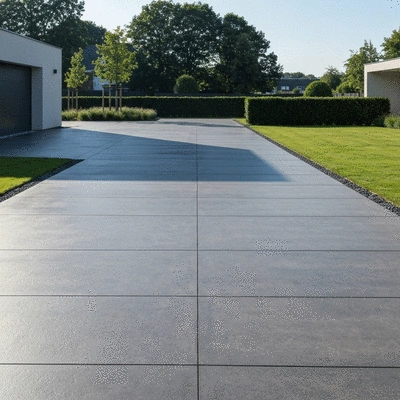 Concrete driveway design
