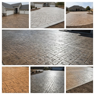 Concrete driveway aesthetics