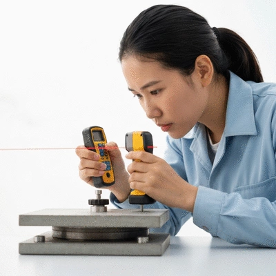 User examining foundation stability
